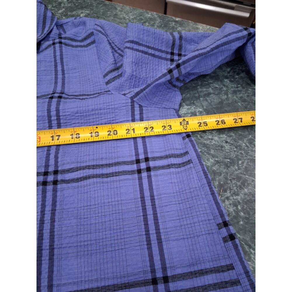 Habitat Purple Plaid Button-Front Shirt - Picture 8 of 11